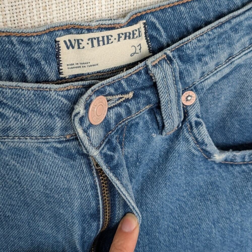 We The Free Light Blue High Rise Wide Leg Jeans - Picture 4 of 14